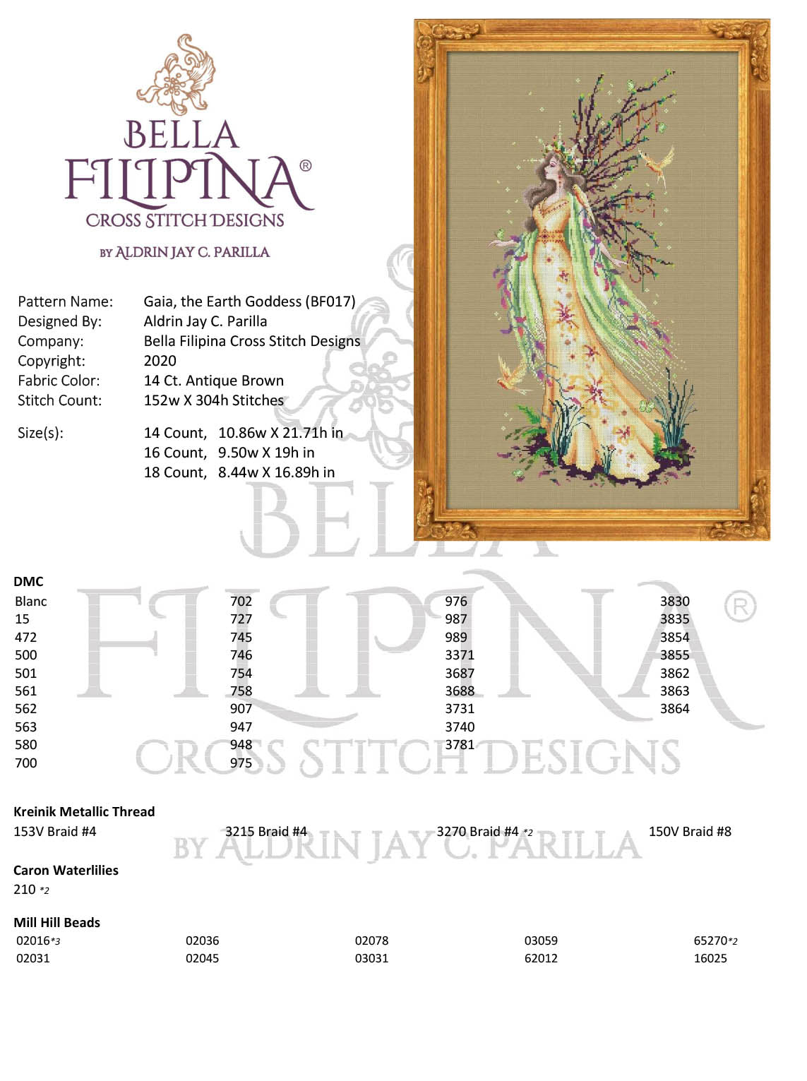 BF017 Bella Filipina-Gaia, The Earth Goddess