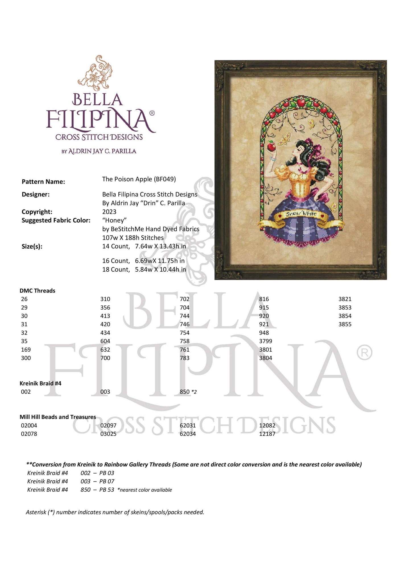 BF049 Bella Filipina - The Poison Apple