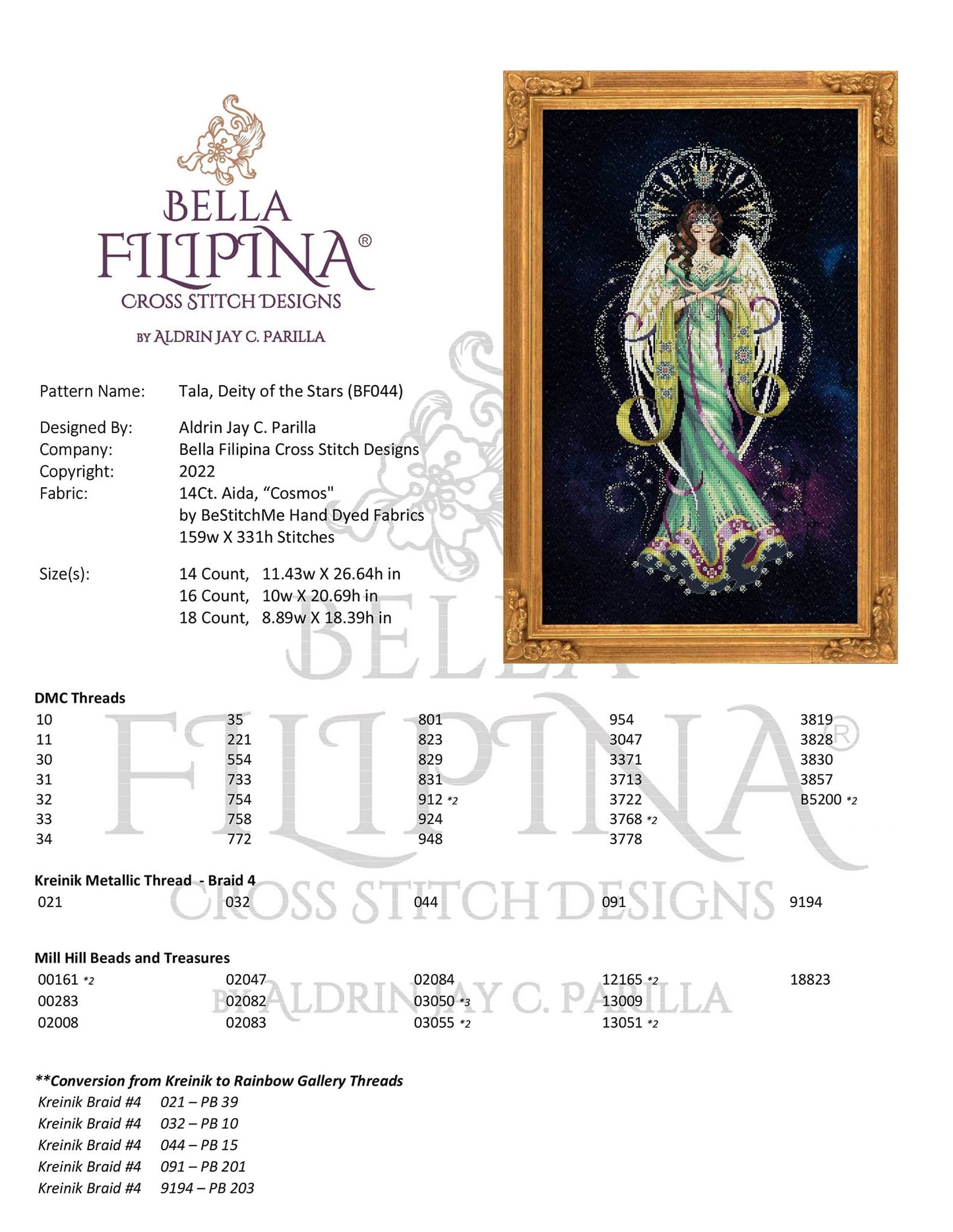 BF044 Bella Filipina- Tala, Deity of the Stars