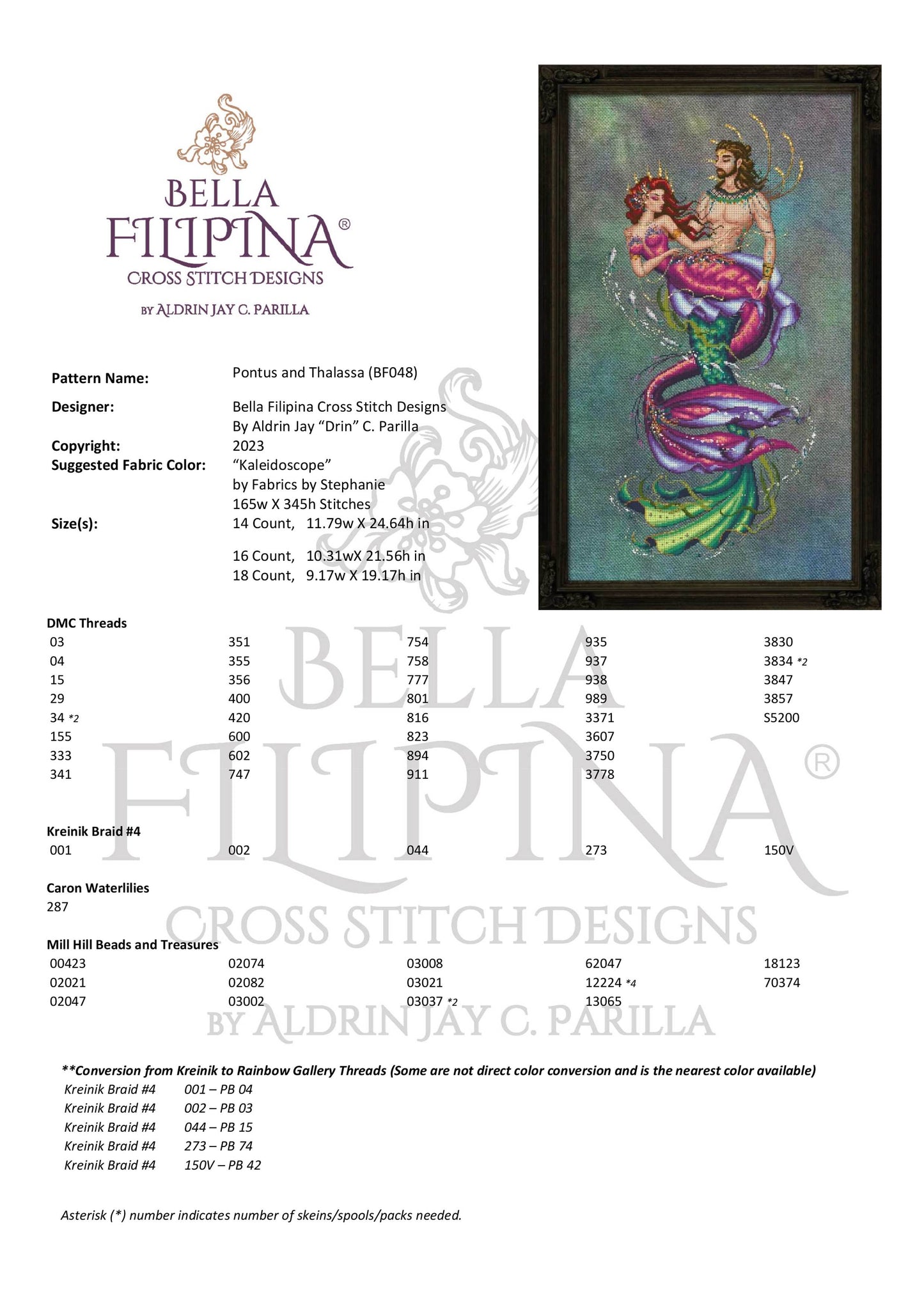 BF048 Bella Filipina - Pontus and Thalassa