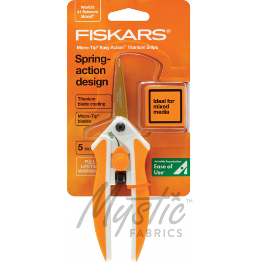 Fiskars 8 Fabric Spring Action Rag Quilt Scissor